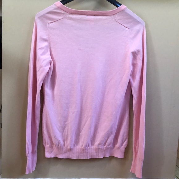 J.Crew V-Neck Sweater - Light Pink - Medium (Style 72576) - Picture 4 of 10